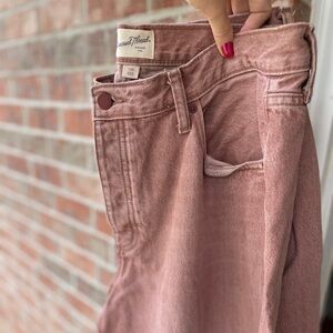 Universal Thread 90s Baggy Pink Jeans, Raw Hem
